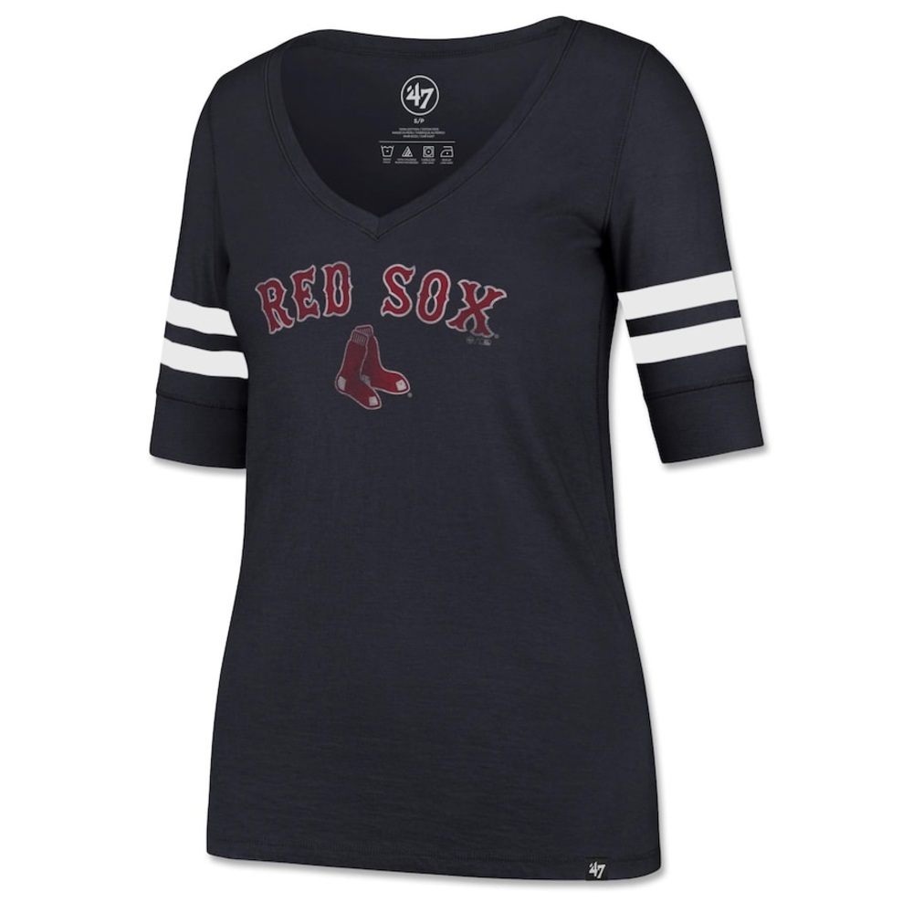 (BN49) Boston Red Sox '47 Flanker Stripe T-Shirt - Navy shortsleeved, small, NWT